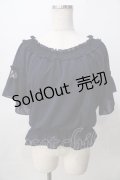 axes femme / エスパンディフレア袖プルオーバー  紺 Y-25-08-02-039-AX-TO-SZ-ZY