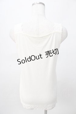 画像2: axes femme / ローズモチーフタンク  生成り Y-25-08-02-041-AX-TO-SZ-ZY