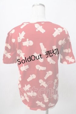 画像2: PINK HOUSE / キューピー総柄半袖カットソー  赤 Y-25-08-02-045-LO-TO-SZ-ZY