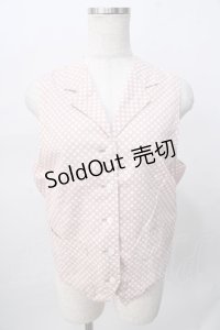 PINK HOUSE / ドットベスト  ピンク Y-25-08-02-054-LO-TO-SZ-ZY