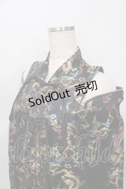 画像3: LISTEN FLAVOR / ドラゴンチャイナブロケードシャツ F ブラック Y-25-08-02-057-PU-BL-SZ-ZY