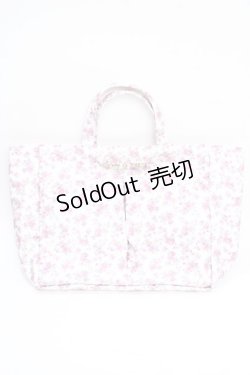 画像1: Maison de FLEUR / 撥水加工フラワープリントバッグインバッグ F ピンク Y-25-08-02-008-LO-BG-SZ-ZT0810Y