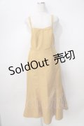axes femme / バックリボンキャミワンピース  イエロー Y-25-08-02-064-AX-OP-SZ-ZY