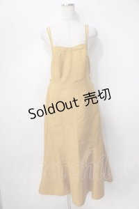 axes femme / バックリボンキャミワンピース  イエロー Y-25-08-02-064-AX-OP-SZ-ZY