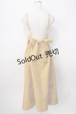 画像2: axes femme / バックリボンキャミワンピース  イエロー Y-25-08-02-064-AX-OP-SZ-ZY