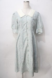F i.n.t / パステルフラワー柄クレリックワンピース F ミント Y-25-08-02-067-CA-OP-SZ-ZY