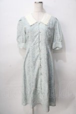 画像1: F i.n.t / パステルフラワー柄クレリックワンピース F ミント Y-25-08-02-067-CA-OP-SZ-ZT097 (1)