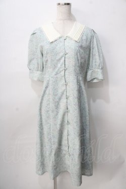 画像1: F i.n.t / パステルフラワー柄クレリックワンピース F ミント Y-25-08-02-067-CA-OP-SZ-ZY