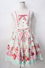 画像1: Milu Forest / Strawberry Fesワンピース  ミント Y-25-08-02-068-LO-OP-AS-ZT420 (1)