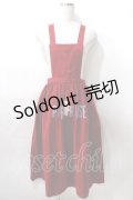 PINK HOUSE / キューピーロゴプリントエプロンデザインスカート  赤 Y-25-08-02-075-LO-SK-SZ-ZY