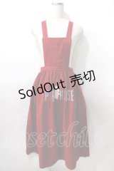 PINK HOUSE / キューピーロゴプリントエプロンデザインスカート  赤 Y-25-08-02-075-LO-SK-SZ-ZY