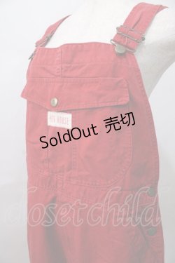 画像3: PINK HOUSE / サロペットパンツ  赤 Y-25-08-02-076-LO-PA-SZ-ZY