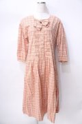 PINK HOUSE / マドラスチェックワンピース  オレンジ Y-25-08-02-081-LO-OP-SZ-ZY