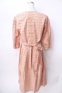 画像2: PINK HOUSE / マドラスチェックワンピース  オレンジ Y-25-08-02-081-LO-OP-SZ-ZY