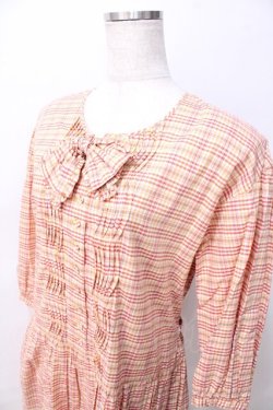 画像3: PINK HOUSE / マドラスチェックワンピース  オレンジ Y-25-08-02-081-LO-OP-SZ-ZY