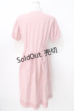 画像2: PINK HOUSE / ギンガム柄ワンピース  赤 Y-25-08-02-082-LO-OP-SZ-ZT205