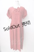 PINK HOUSE / ドットワンピース  赤 Y-25-08-02-083-LO-OP-SZ-ZT230