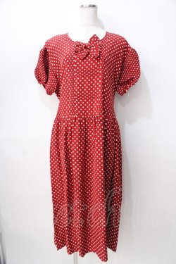 画像1: PINK HOUSE / ドットワンピース  赤 Y-25-08-02-083-LO-OP-SZ-ZY