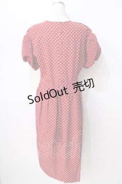 画像2: PINK HOUSE / ドットワンピース  赤 Y-25-08-02-083-LO-OP-SZ-ZT230