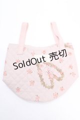 PINK HOUSE / ハートローズリースミニバケツ型バッグ  ピンク Y-25-08-02-010-LO-BG-SZ-ZY