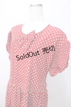 画像3: PINK HOUSE / ドットワンピース  赤 Y-25-08-02-083-LO-OP-SZ-ZT230