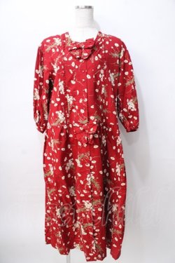 画像1: PINK HOUSE / ヒナギクブーケワンピース  赤 Y-25-08-02-084-LO-OP-SZ-ZY