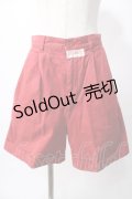 PINK HOUSE / ロゴワッペンハーフパンツ  赤 Y-25-08-02-089-LO-PA-SZ-ZY