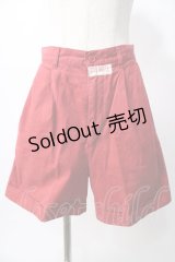 PINK HOUSE / ロゴワッペンハーフパンツ  赤 Y-25-08-02-089-LO-PA-SZ-ZY