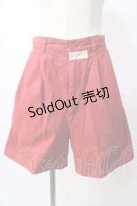 PINK HOUSE / ロゴワッペンハーフパンツ  赤 Y-25-08-02-089-LO-PA-SZ-ZY