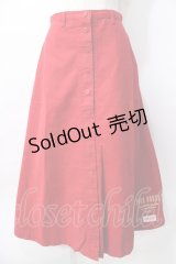 PINK HOUSE / ロゴプリントデニムスカート  赤 Y-25-08-02-093-LO-SK-SZ-ZY