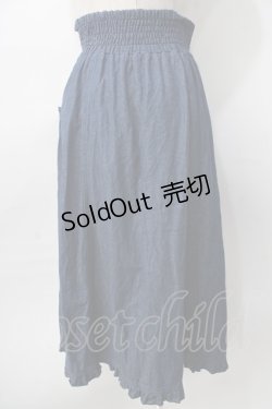 画像2: axes femme / パール釦デザインデニムスカート  インディゴ Y-25-08-02-099-AX-SK-SZ-ZY