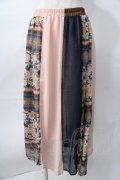 axes femme / 柄切換スカート   Y-25-08-02-102-AX-SK-SZ-ZY