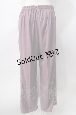 画像2: axes femme / 花刺繍ストレートカットパンツ  ピンク Y-25-08-02-104-AX-PA-SZ-ZY