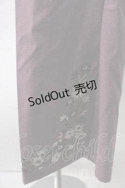 画像3: axes femme / 花刺繍ストレートカットパンツ  ピンク Y-25-08-02-104-AX-PA-SZ-ZY