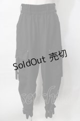 axes femme / ミリタリー風カーゴパンツ  黒 Y-25-08-02-105-AX-PA-SZ-ZY