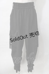 axes femme / ミリタリー風カーゴパンツ  黒 Y-25-08-02-105-AX-PA-SZ-ZY