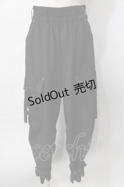 画像1: axes femme / ミリタリー風カーゴパンツ  黒 Y-25-08-02-105-AX-PA-SZ-ZY