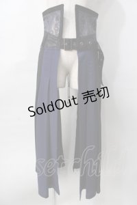 Qutie Frash / 袴プリーツコルセット  青 Y-25-08-02-112-QU-SK-SZ-ZY