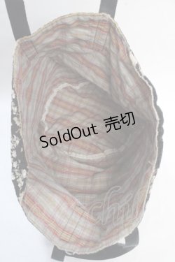 画像3: PINK HOUSE / ローズ柄バケツ型バッグ  黒 Y-25-08-02-012-LO-BG-SZ-ZT-K023