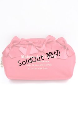 画像1: Maison de FLEUR / ランダムリボンメガネケース  レッド Y-25-08-02-003-LO-ZA-HR-ZY