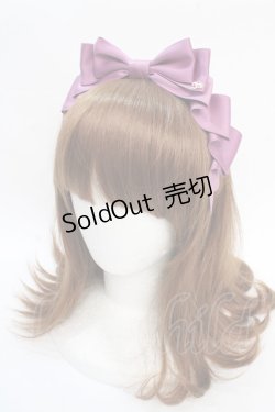 画像1: Innocent World / プレーンタックリボンカチューシャ  ピンク Y-25-08-02-024-IW-AC-SZ-ZY