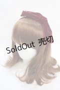 F i.n.t / ベロアリボンカチューシャ  ワイン Y-25-08-02-025-CA-AC-SZ-ZT0810Y