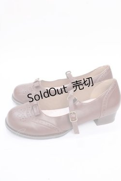 画像2: m petit by misako / AMマイメロパンチングパンプス L 中茶 Y-25-08-02-031-LO-ZA-SZ-ZY