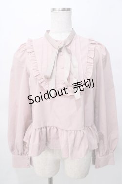 画像1: FLC / 皆方由衣コラボペプラムブラウス S ピンク Y-25-08-02-033-LO-BL-SZ-ZY