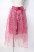 LIZ LISA / シアードットスカート 0 ピンク Y-25-08-07-030-LO-SK-SZ-ZY