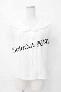 LIZ LISA / セーラー襟ブラウス 0 白 Y-25-08-07-004-LO-BL-SZ-ZY