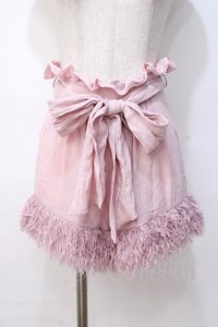 LIZ LISA / フリンジショートパンツ 0 ピンク Y-25-08-07-038-LO-PA-SZ-ZY