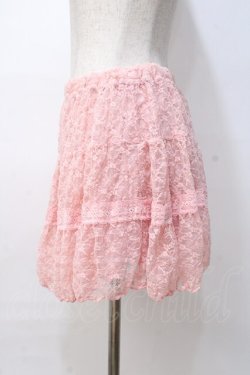 画像2: LIZ LISA / 総レーススカート 0 ピンク Y-25-08-07-039-LO-SK-SZ-ZY