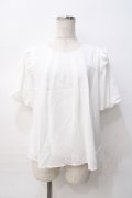 LIZ LISA / バルーン袖フレアトップス 0 白 Y-25-08-07-005-LO-BL-SZ-ZY
