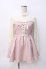 LIZ LISA / レース切替ビスチェワンピース 0 ピンク Y-25-08-07-010-LO-OP-SZ-ZY